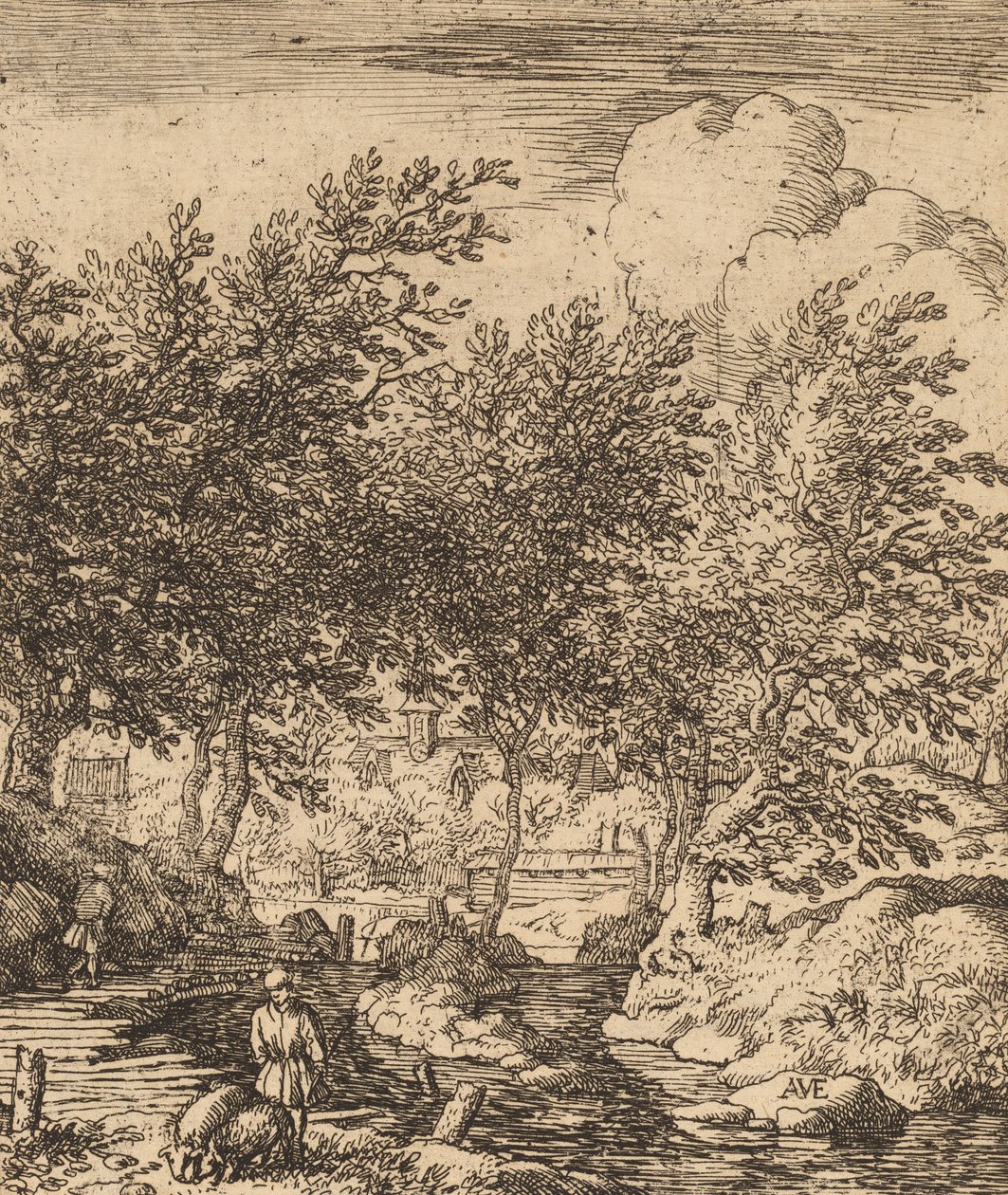 Domuz çobanı, muhtemelen c. 16451656. by Allart van Everdingen
