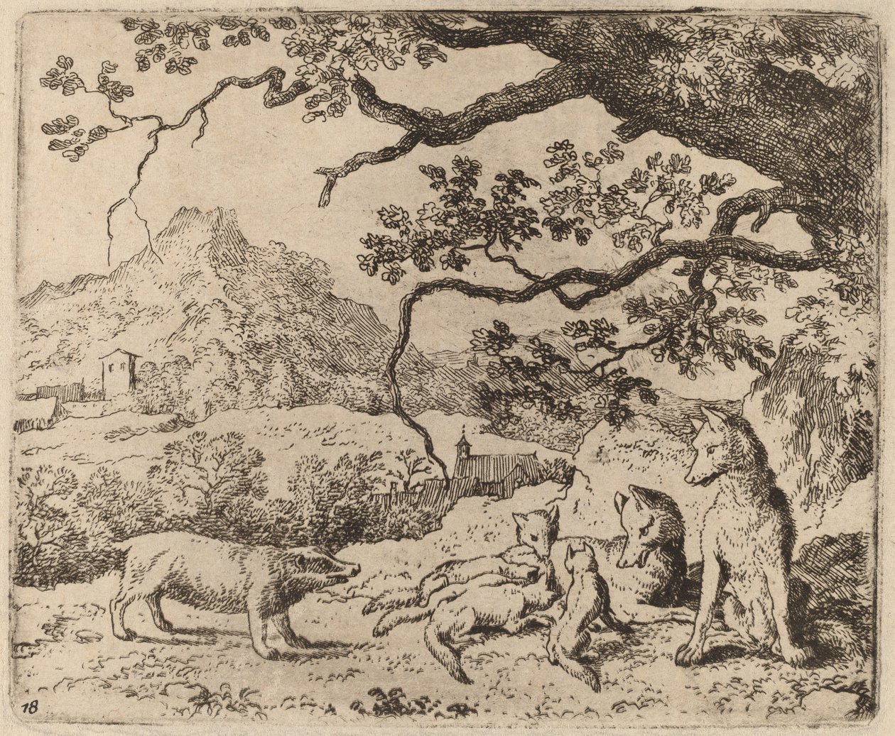 Haberci Olarak Gönderilen Porsuk, muhtemelen c. 16451656. by Allart van Everdingen