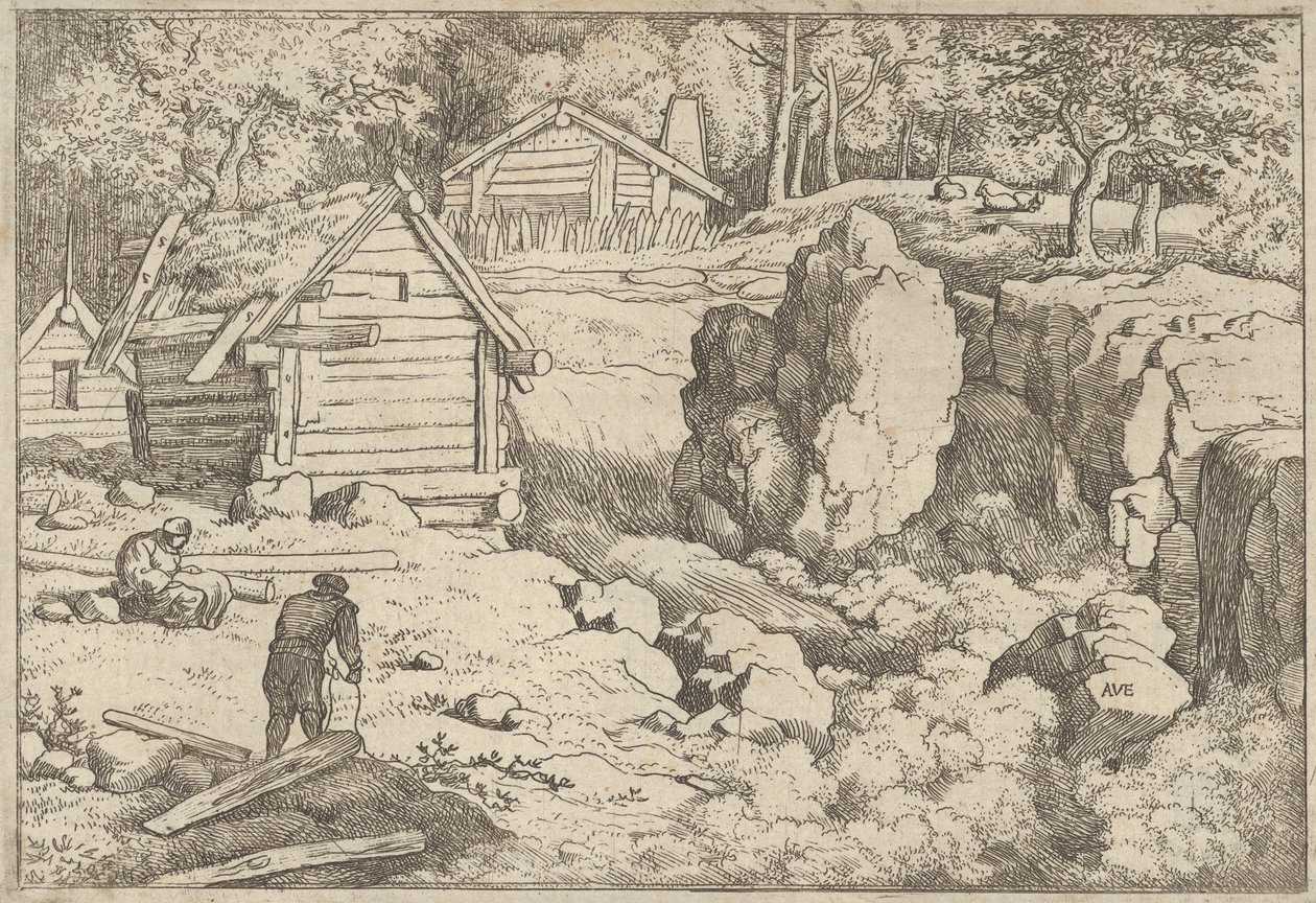 Marangoz, 17. yüzyıl. by Allart van Everdingen