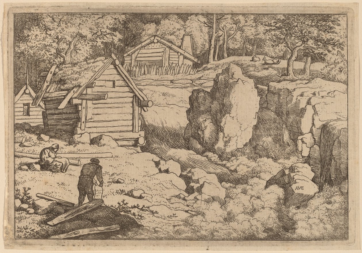 Marangoz, muhtemelen c. 16451656. by Allart van Everdingen