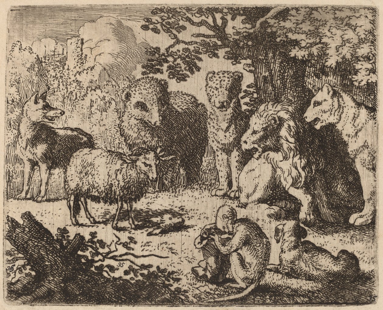 Katledilen Tavşanın Başını Ortaya Çıkaran Belge Açıldı, muhtemelen c. 16451656. by Allart van Everdingen