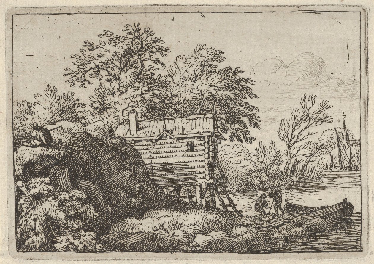 Balıkçı Kulübesi, 17. yüzyıl. by Allart van Everdingen