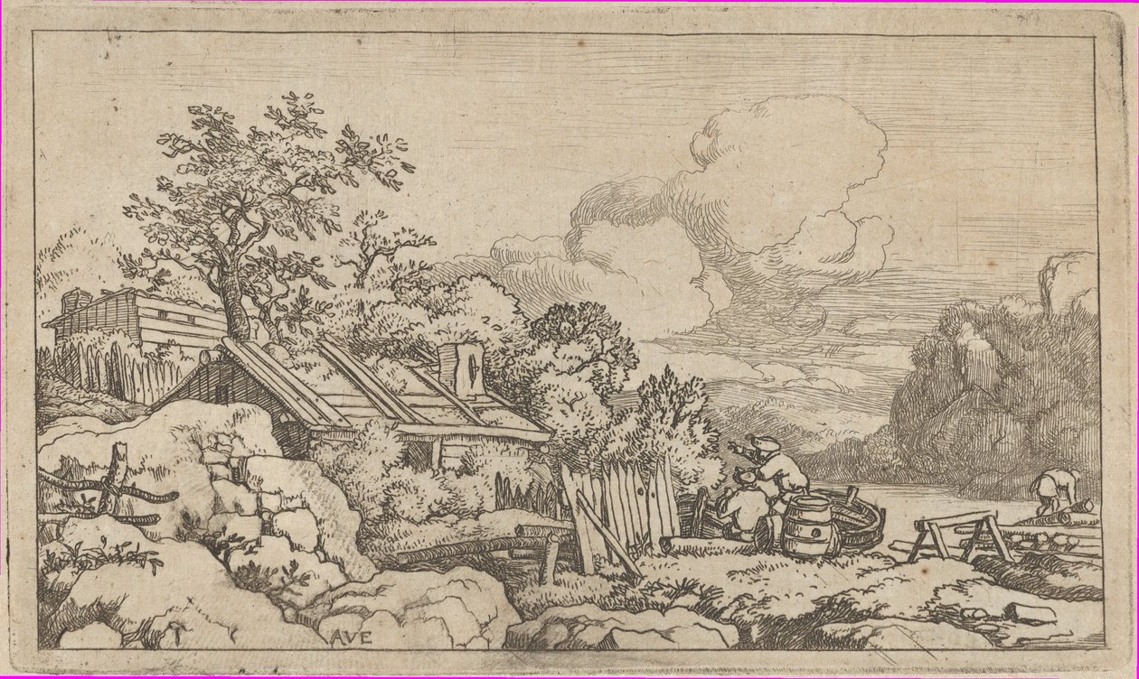Marangoz Kulübesi, 17. yüzyıl. by Allart van Everdingen