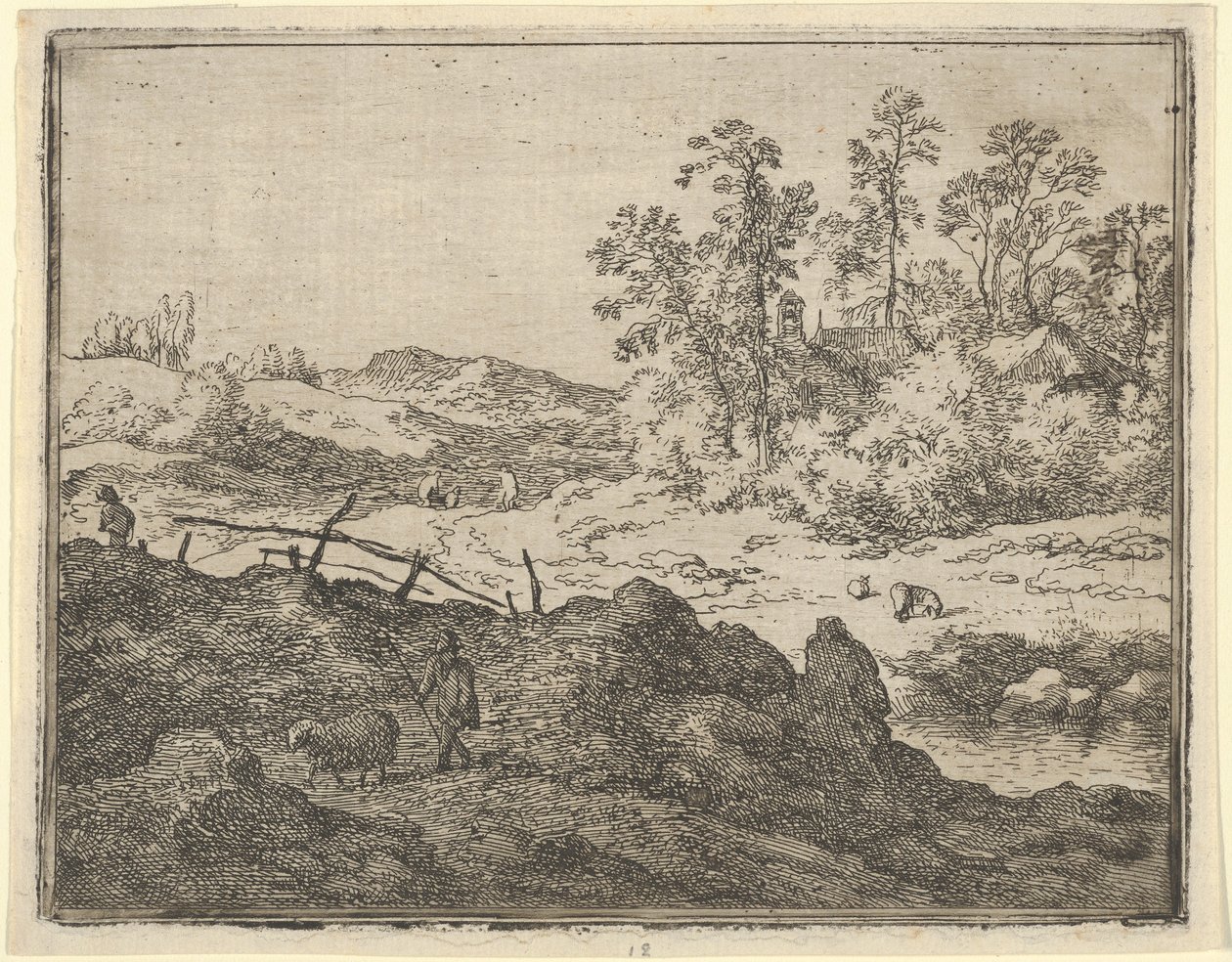 Çoban ve Kuzu, 17. yüzyıl. by Allart van Everdingen