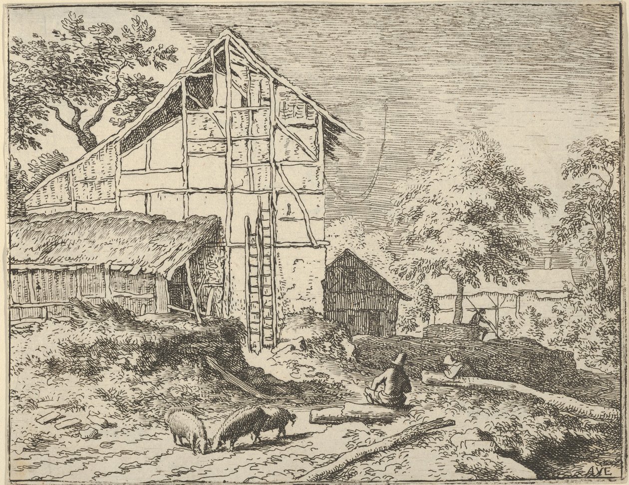İki Merdiven, 17. yüzyıl. by Allart van Everdingen