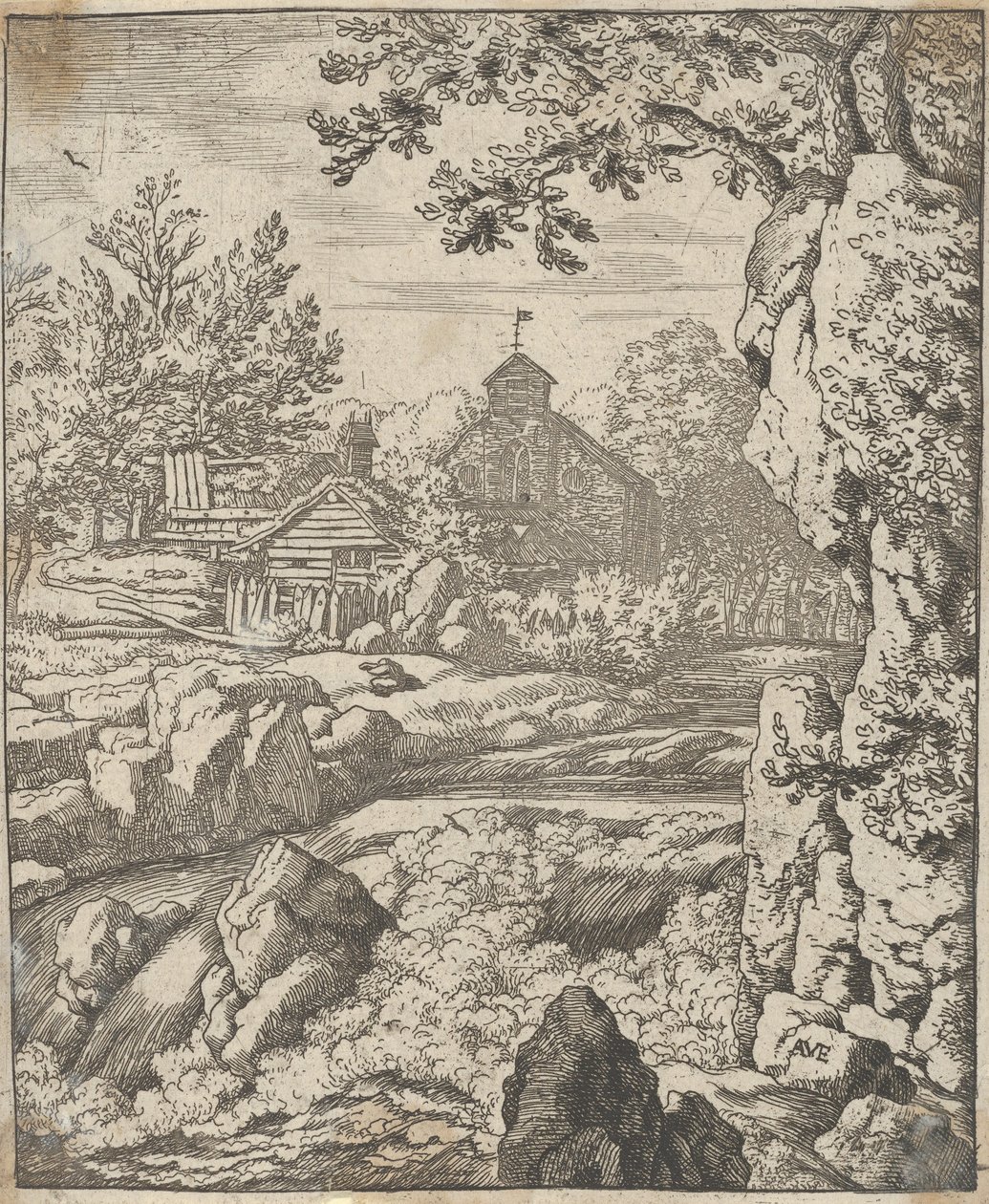 Şelale, 17. yüzyıl. by Allart van Everdingen