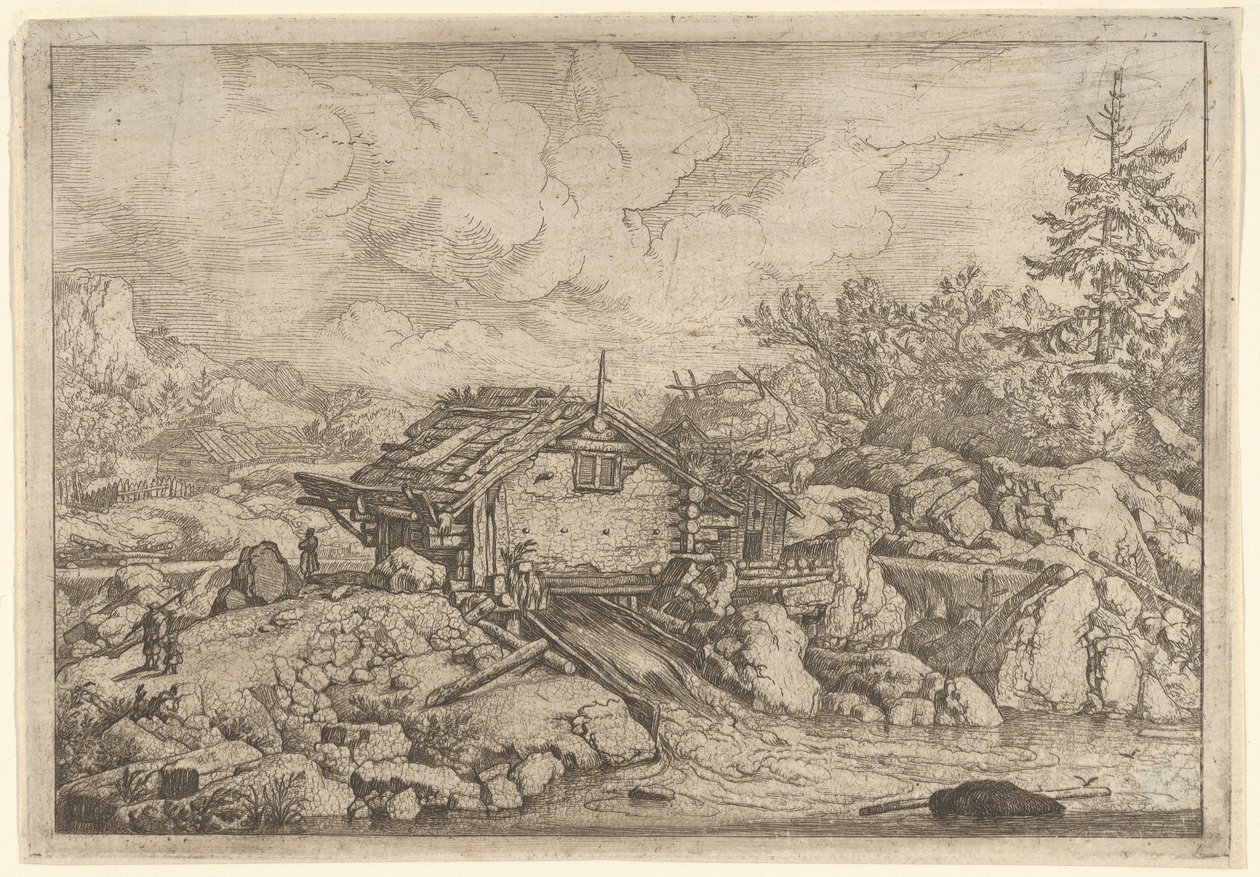 Su Değirmeni, 17. yüzyıl. by Allart van Everdingen
