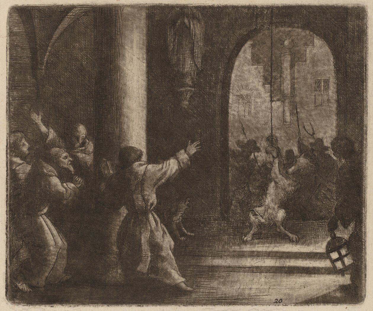 Kurt ve Manastır Çanı by Allart van Everdingen