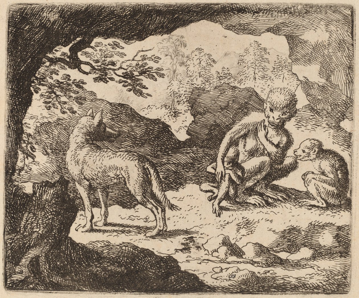 Kurt ve Maymunlar by Allart van Everdingen