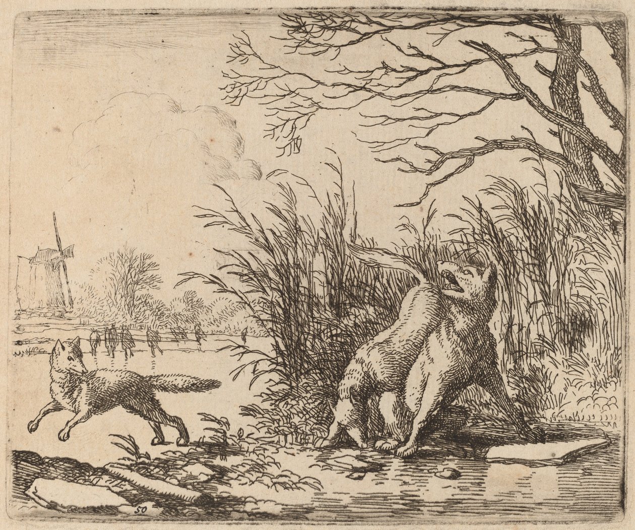 Buzdaki Kurtlar, muhtemelen c. 16451656. by Allart van Everdingen