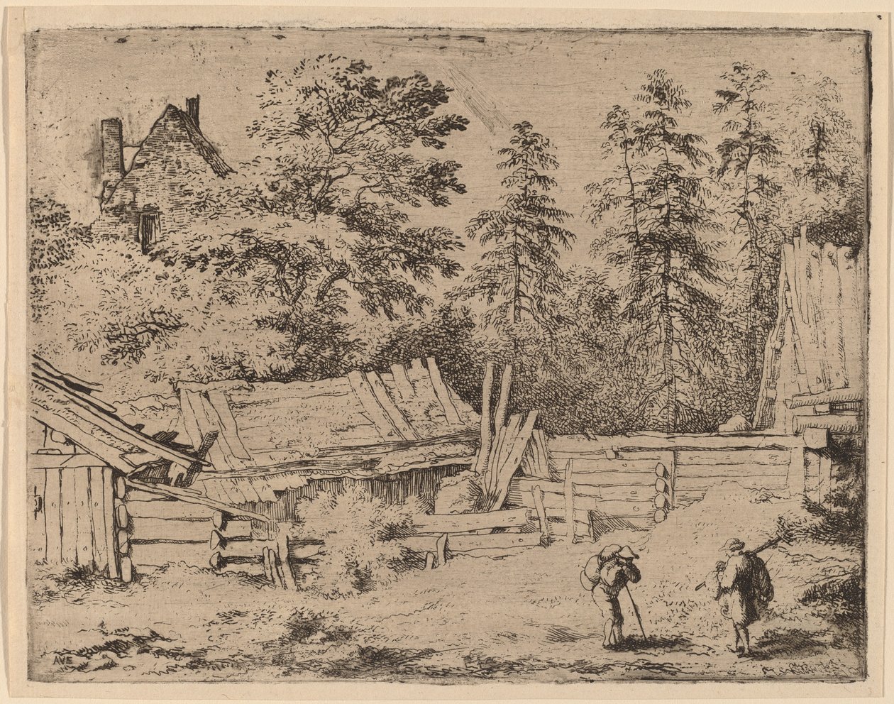 Üç Kulübe by Allart van Everdingen
