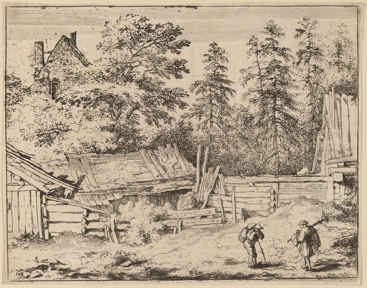 Üç Kulübe by Allart van Everdingen