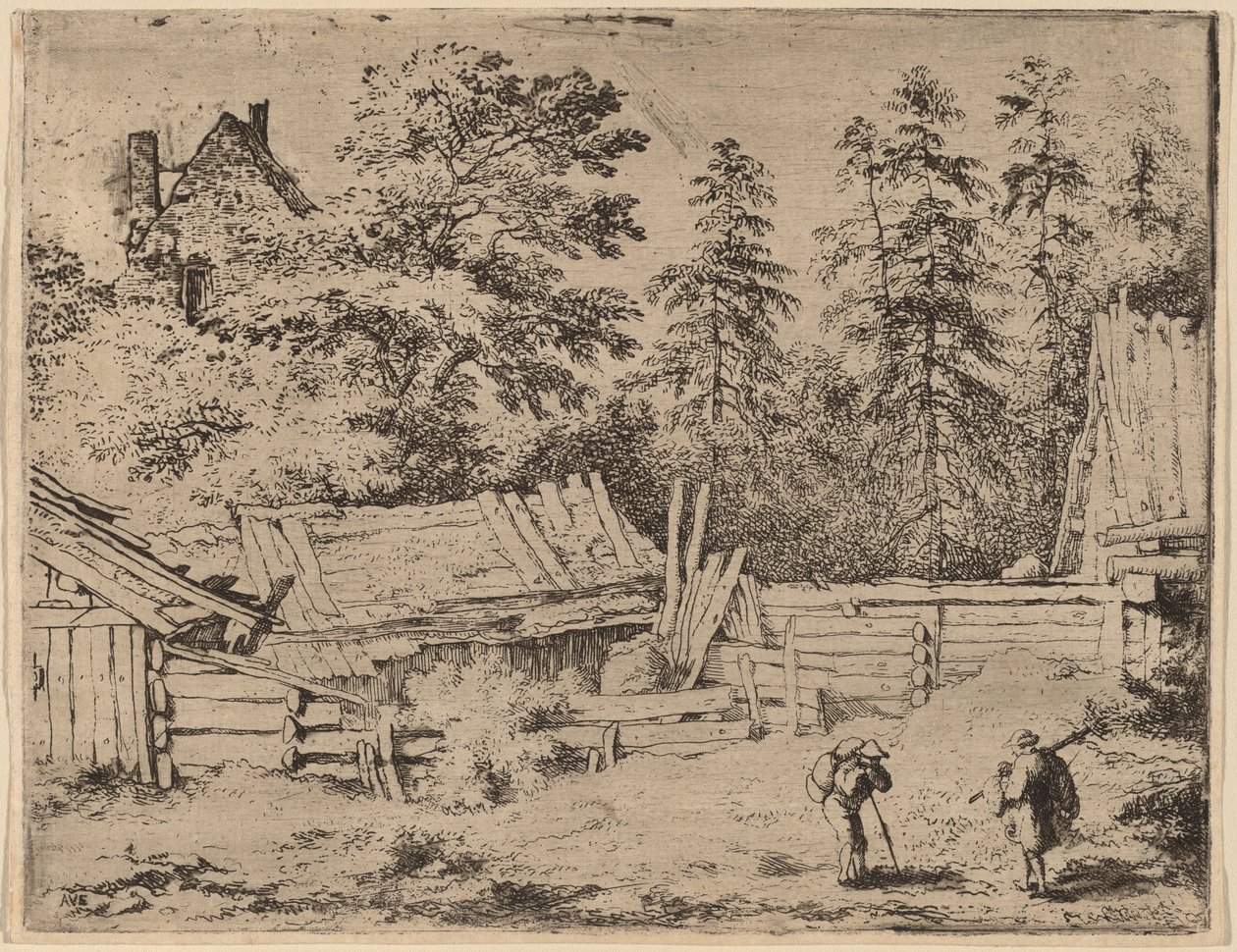Üç Kulübe by Allart van Everdingen