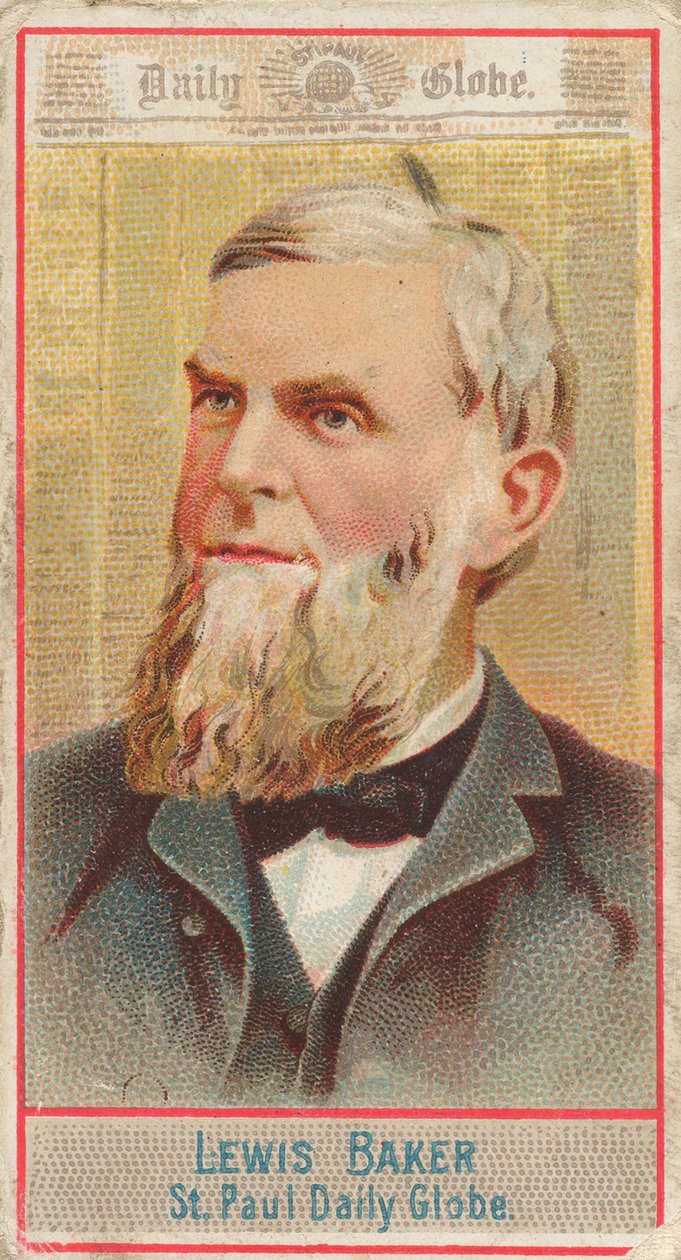 Lewis Baker, St. Paul Daily Globe, Amerikan Editörlerinin Allen & Ginte için N1 serisinden..., 1887. by Allen