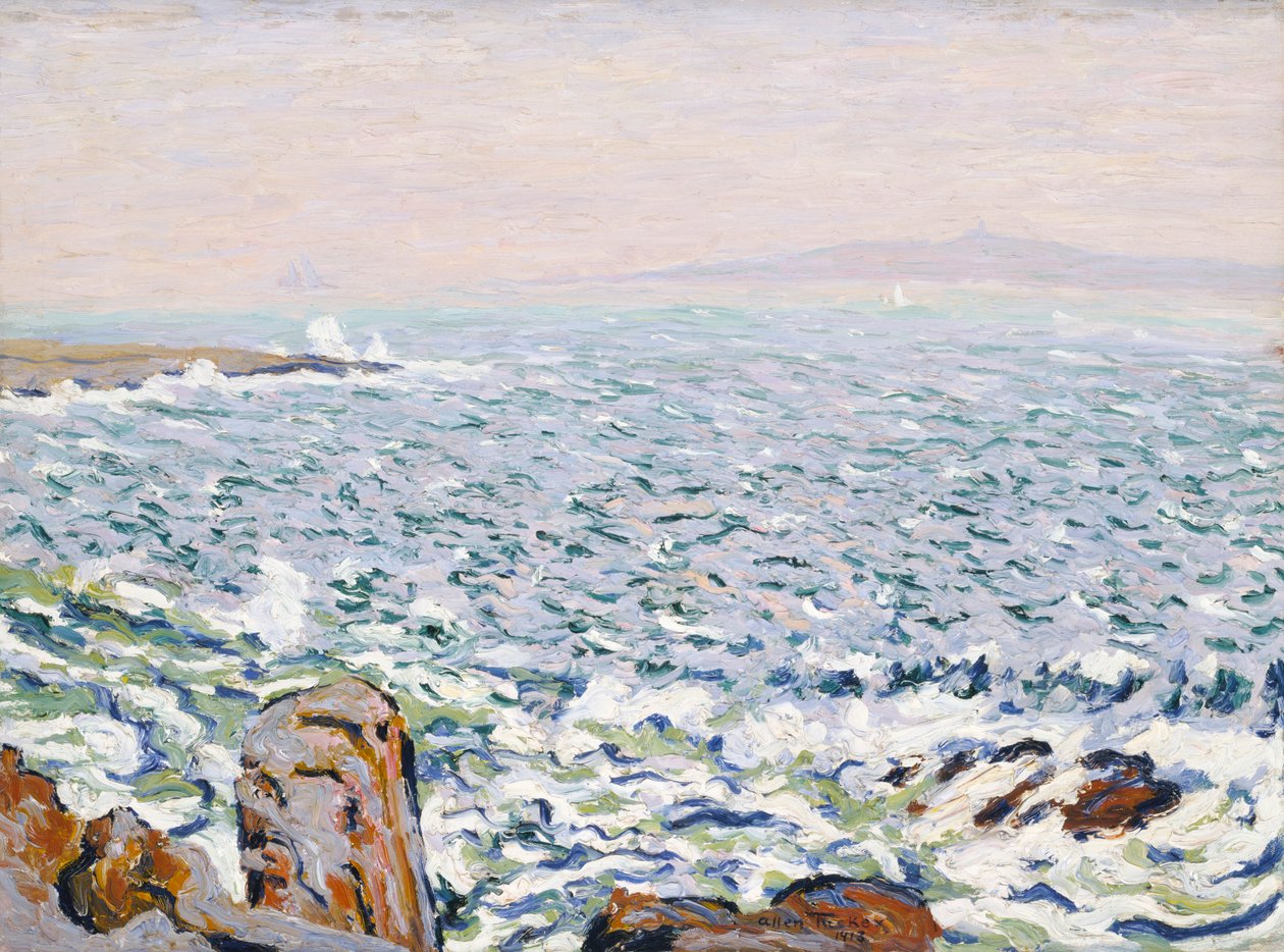 Sörf Kırma, Kızılcık Adası, 1913. by Allen Tucker