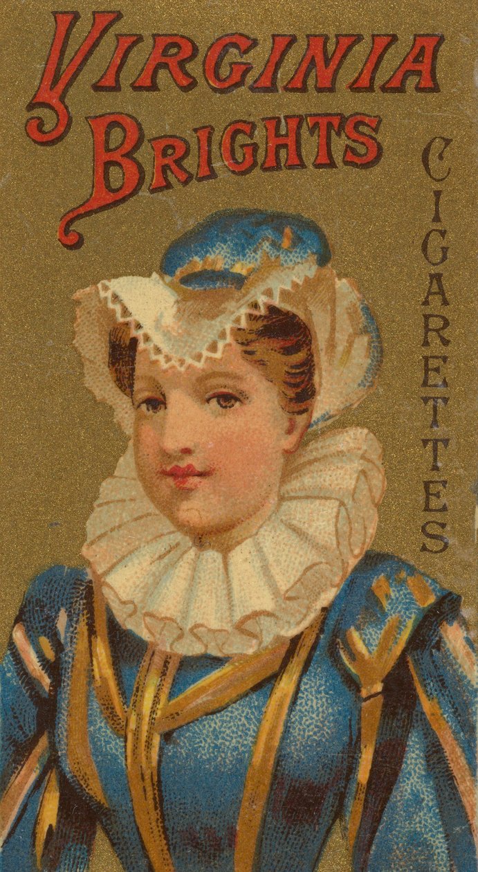 Allen &..., 1886 için Virginia Brights Cigarettes