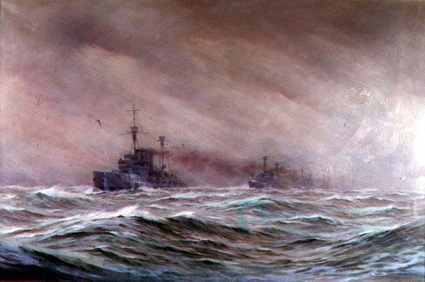 İkinci Kruvazör Filosu, Kuzey Denizi 1914-16 by Alma Claude Burlton Cull