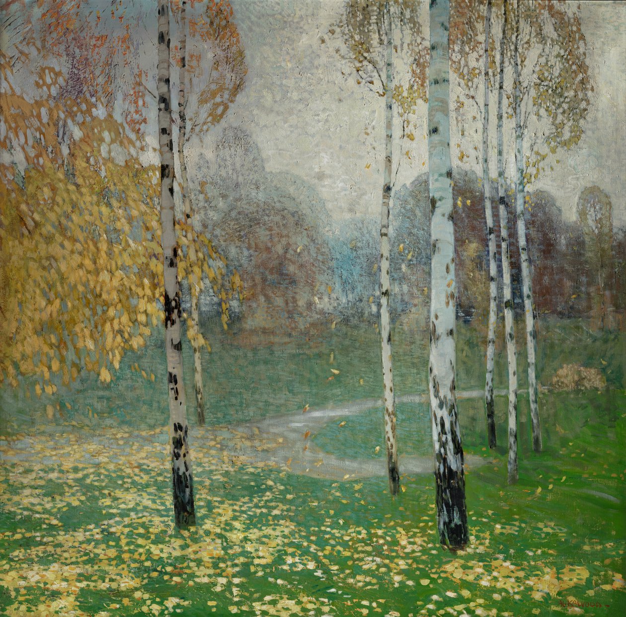 Huş Ağaçları, 1904 by Alois Kalvoda