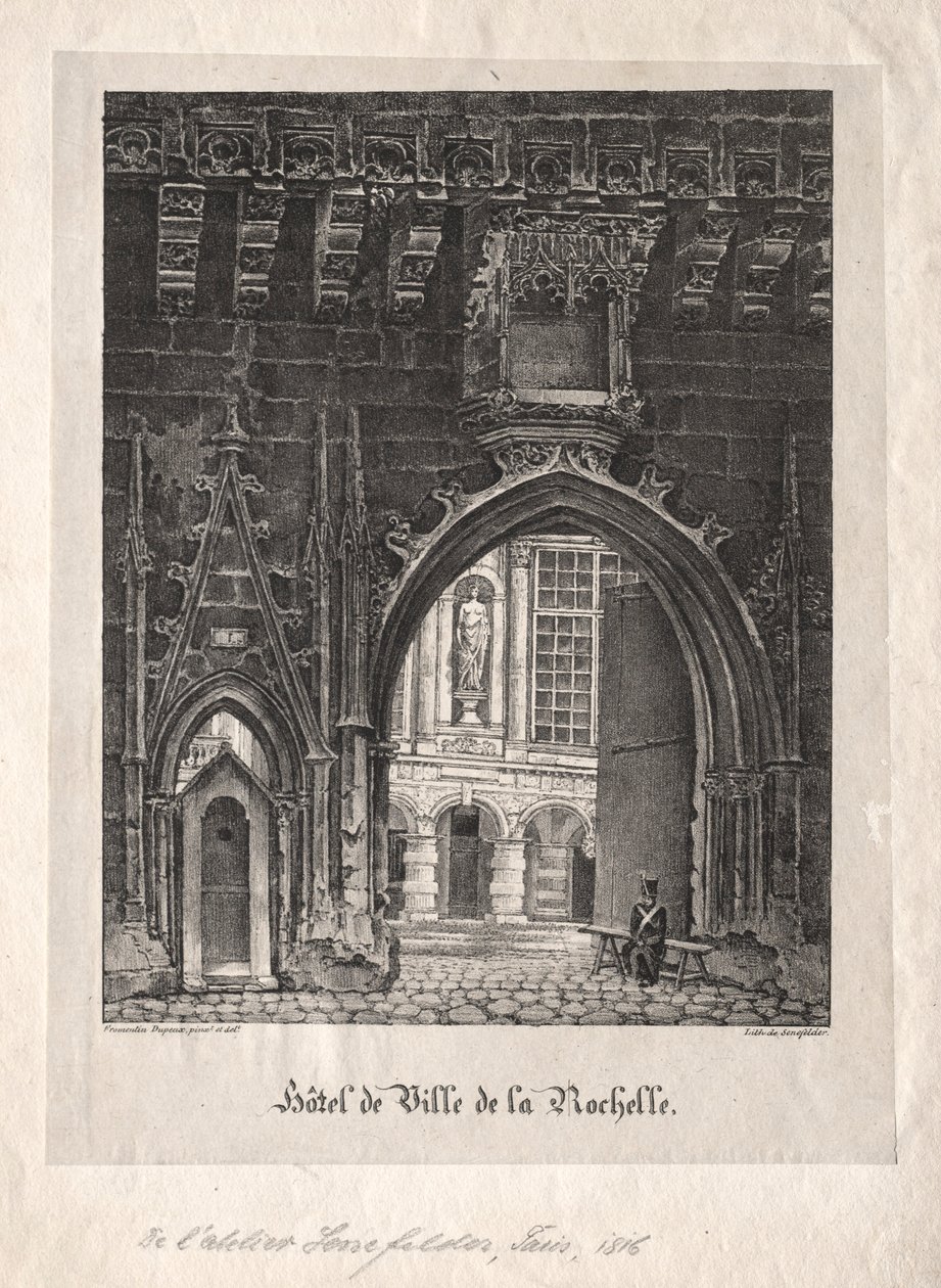 La Rochelle Belediye Binası, Fransa. by Alois Senefelder