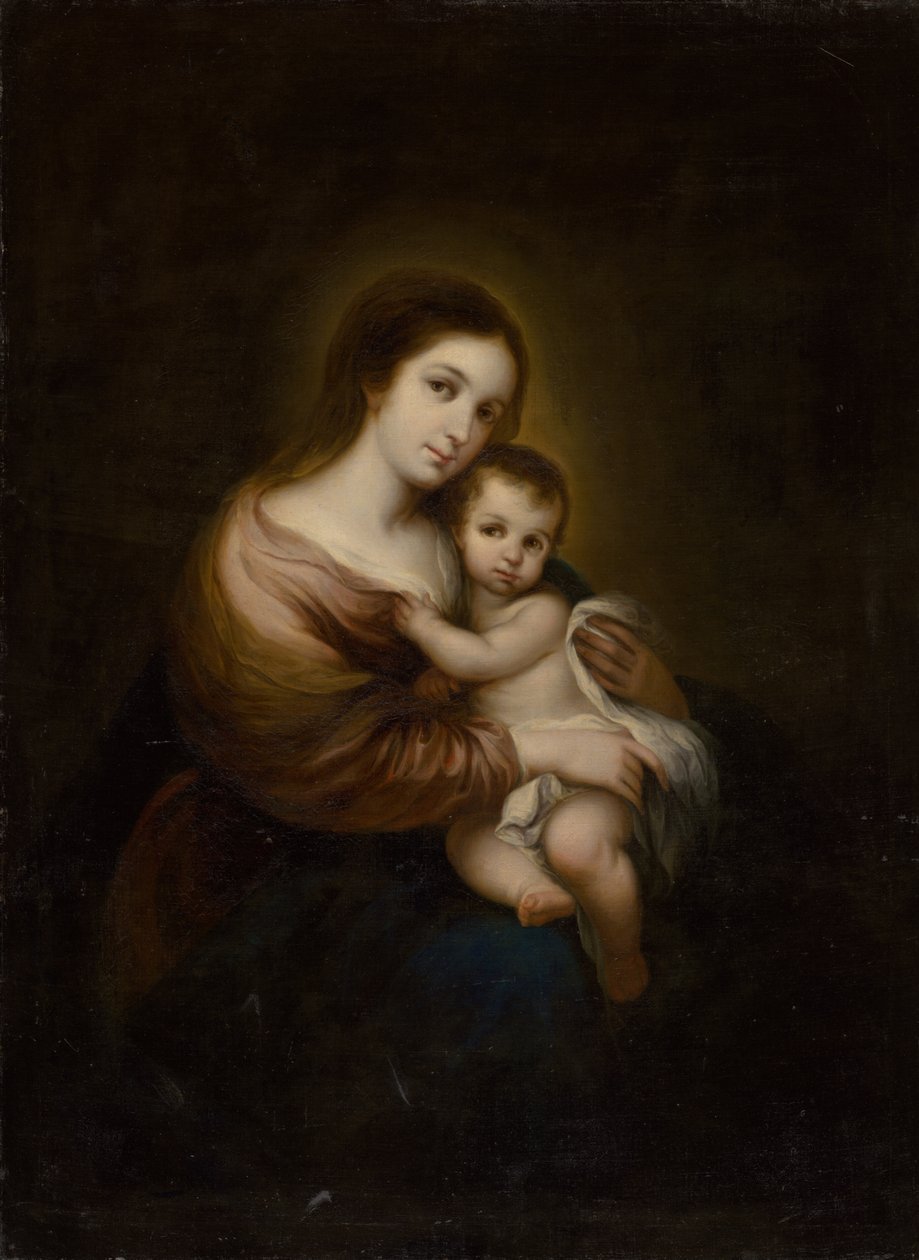 madonna ve çocuk by Alonso Miguel de Tovar