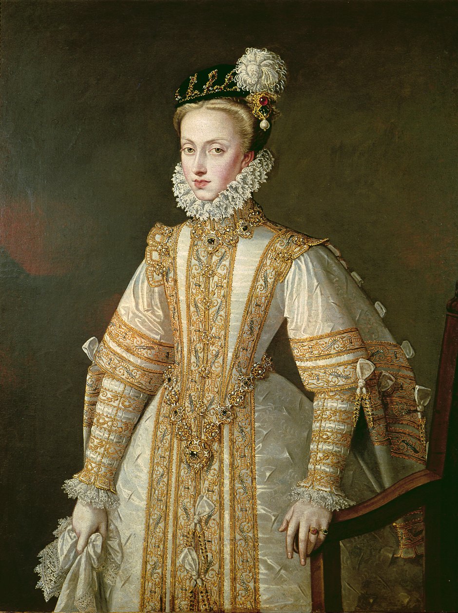 Avusturya Anne (1549-80) İspanya Kraliçesi, c.1571 by Alonso Sánchez Coello