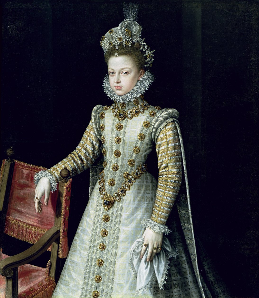 İnfanta Isabel Clara Eugenie (1566-1633) 1579 by Alonso Sánchez Coello