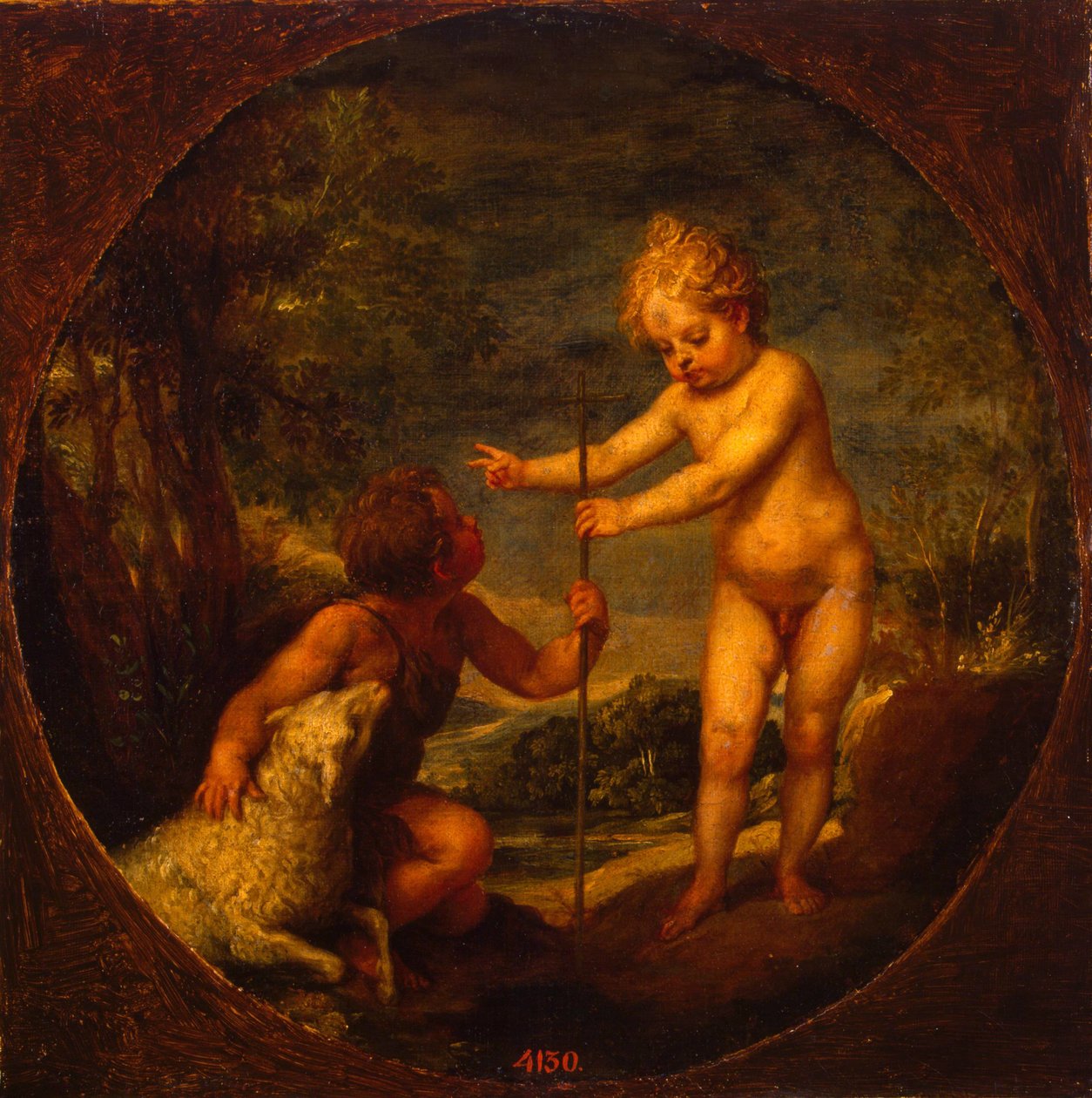 Mesih ve Vaftizci Yahya Çocukken, yaklaşık 1665 by Alonso Cano