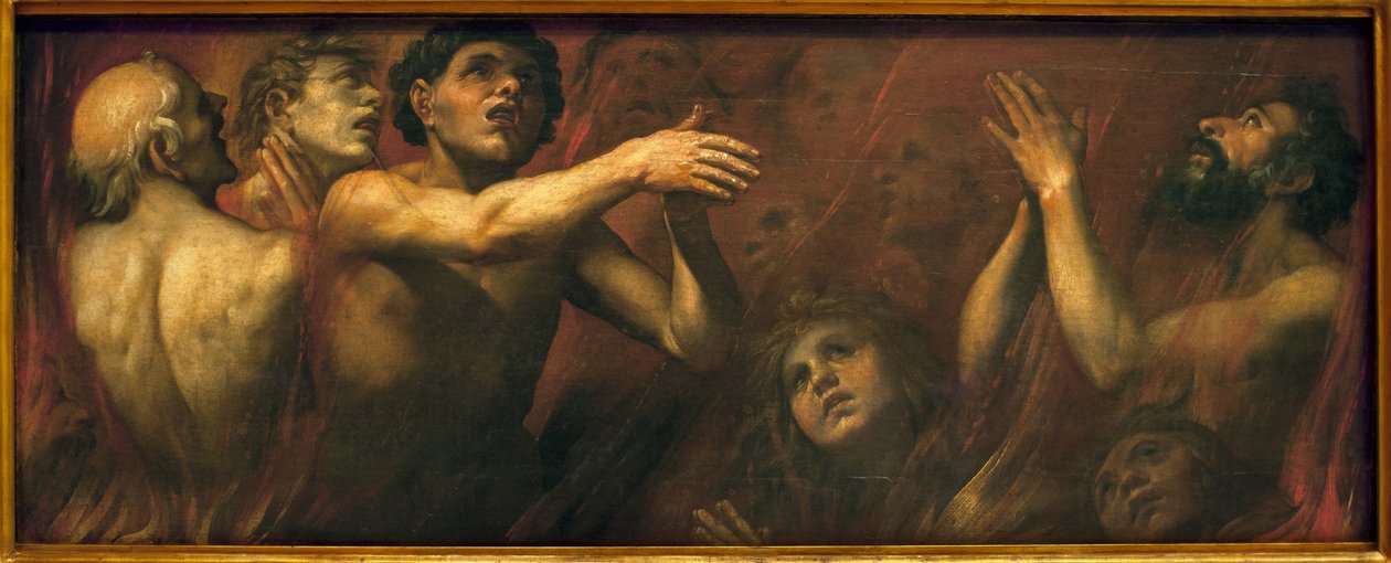 Araf ruhları. Alonso Cano (1601-1667), Tuval Üzeri Yağlıboya Tablo by Alonso Cano