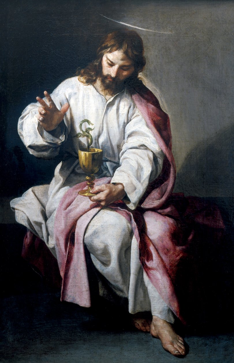 Zehirli Kupa ile Evangelist Aziz John, 1636 by Alonso Cano
