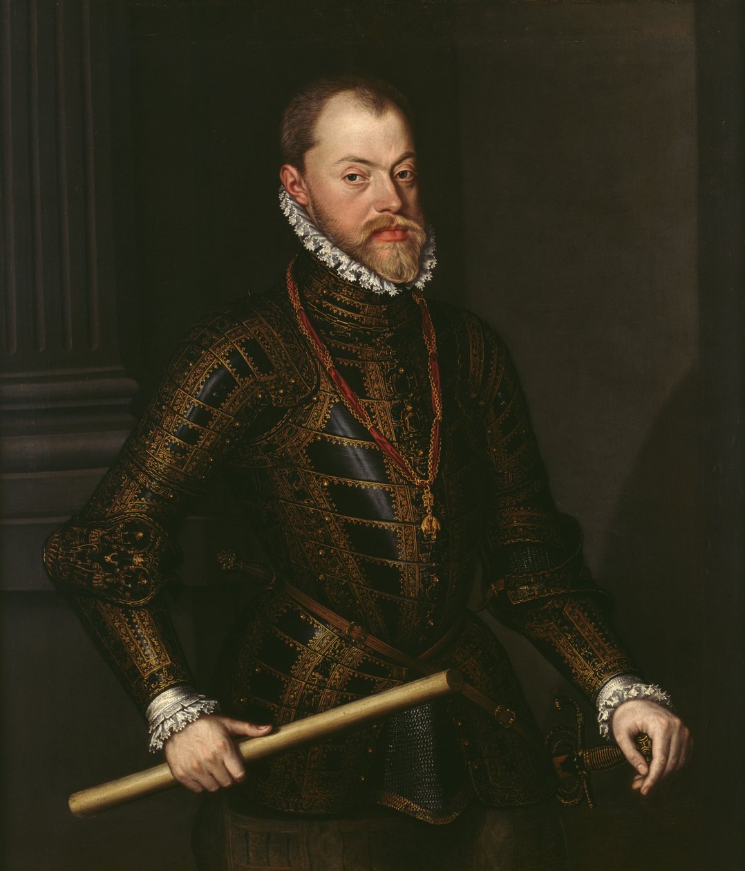 İspanya Kralı II. Philip (1527-98) c.1570 (tuval üzerine yağlı boya) by Alonso Sánchez Coello