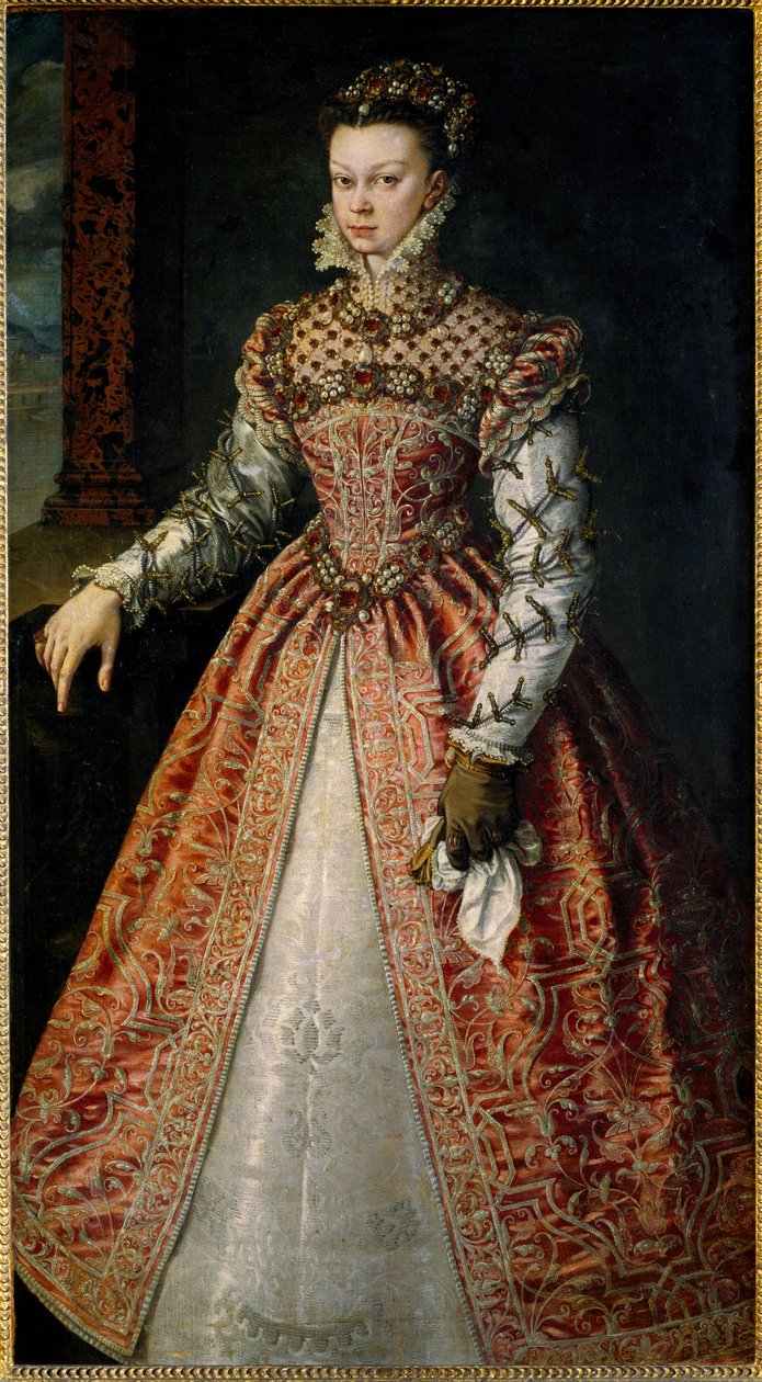 Fransa'lı Elisabeth'in (veya Valois'li Isabelle'in) portresi by Alonso Sánchez Coello