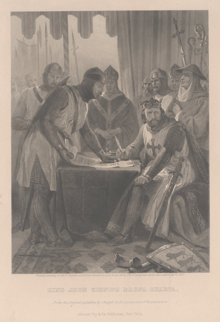John, İngiltere Kralı, 1870 by Alonzo Chappel