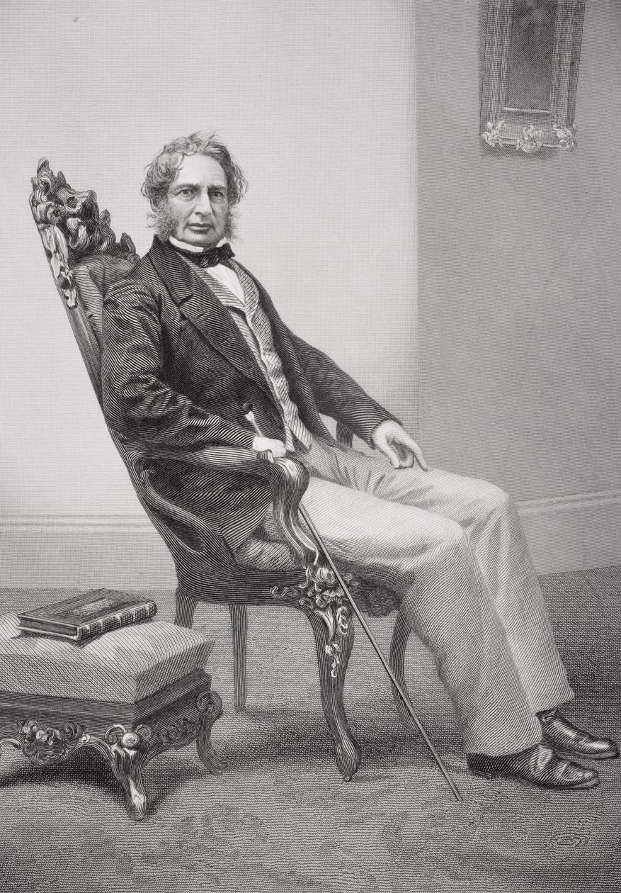 Portrait of Henry Wadsworth Longfellow (1807-82)  by Alonzo Chappel