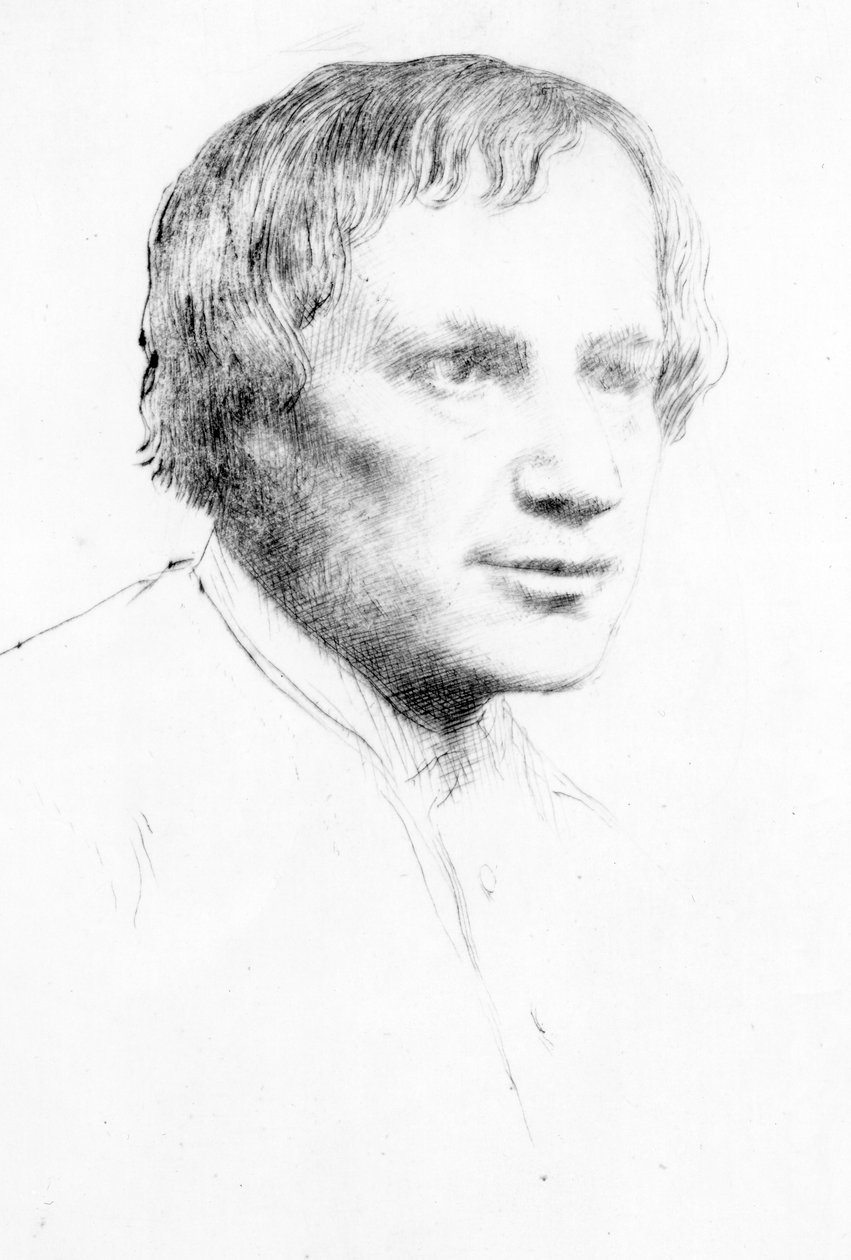 Alfred Stevens, c.1890-1904 (kuru nokta) by Alphonse Legros