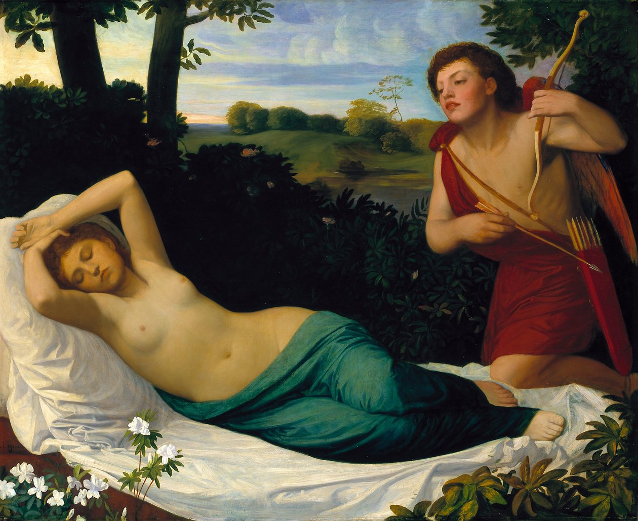 Aşk Tanrısı ve Ruh by Alphonse Legros