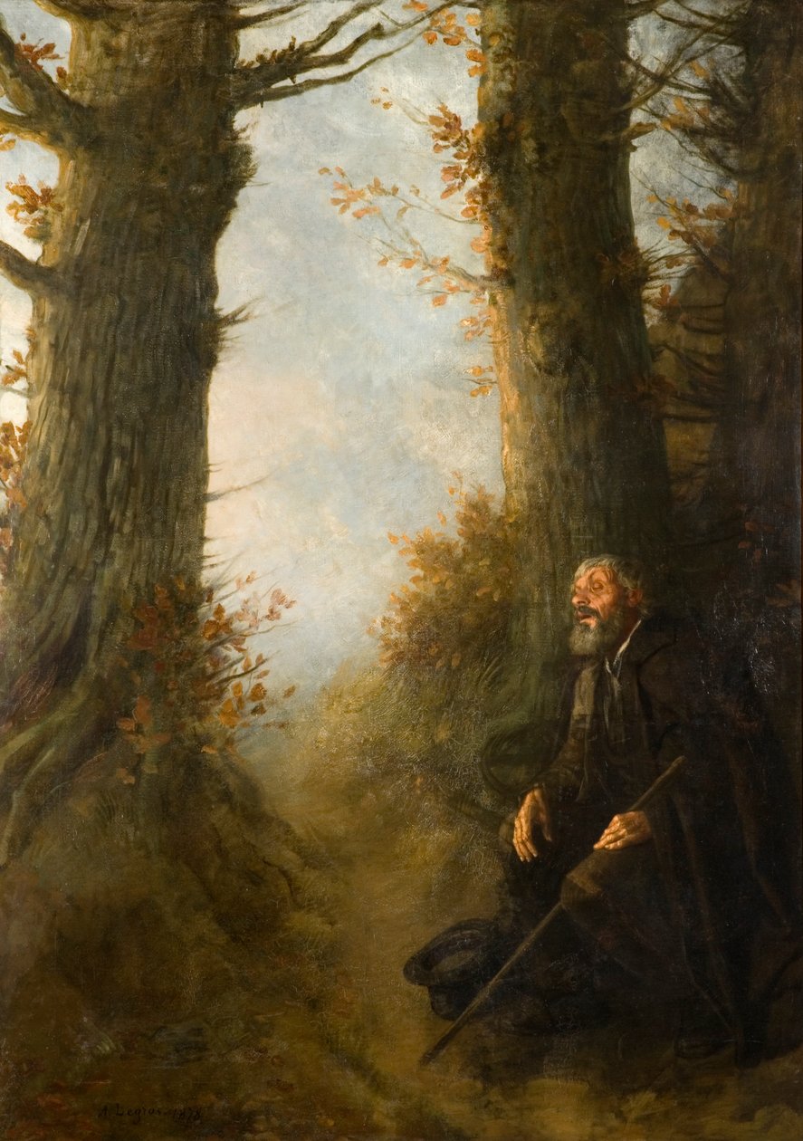 Yorgun gezgin, 1878 by Alphonse Legros