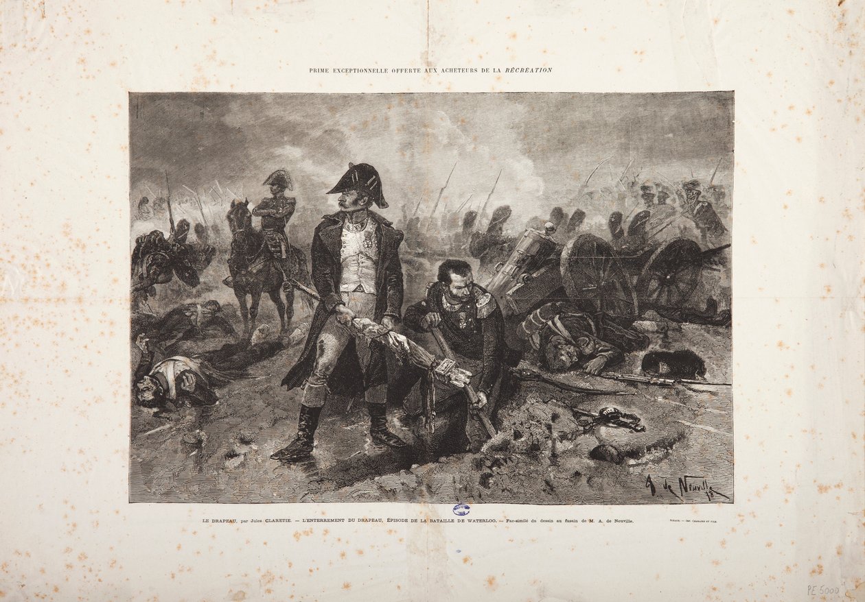 Bayrağın Mezarı, Waterloo Savaşı