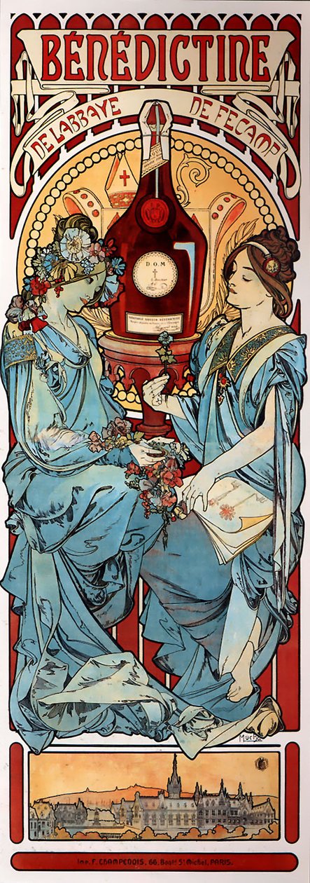 Benediktin by Alphonse Mucha