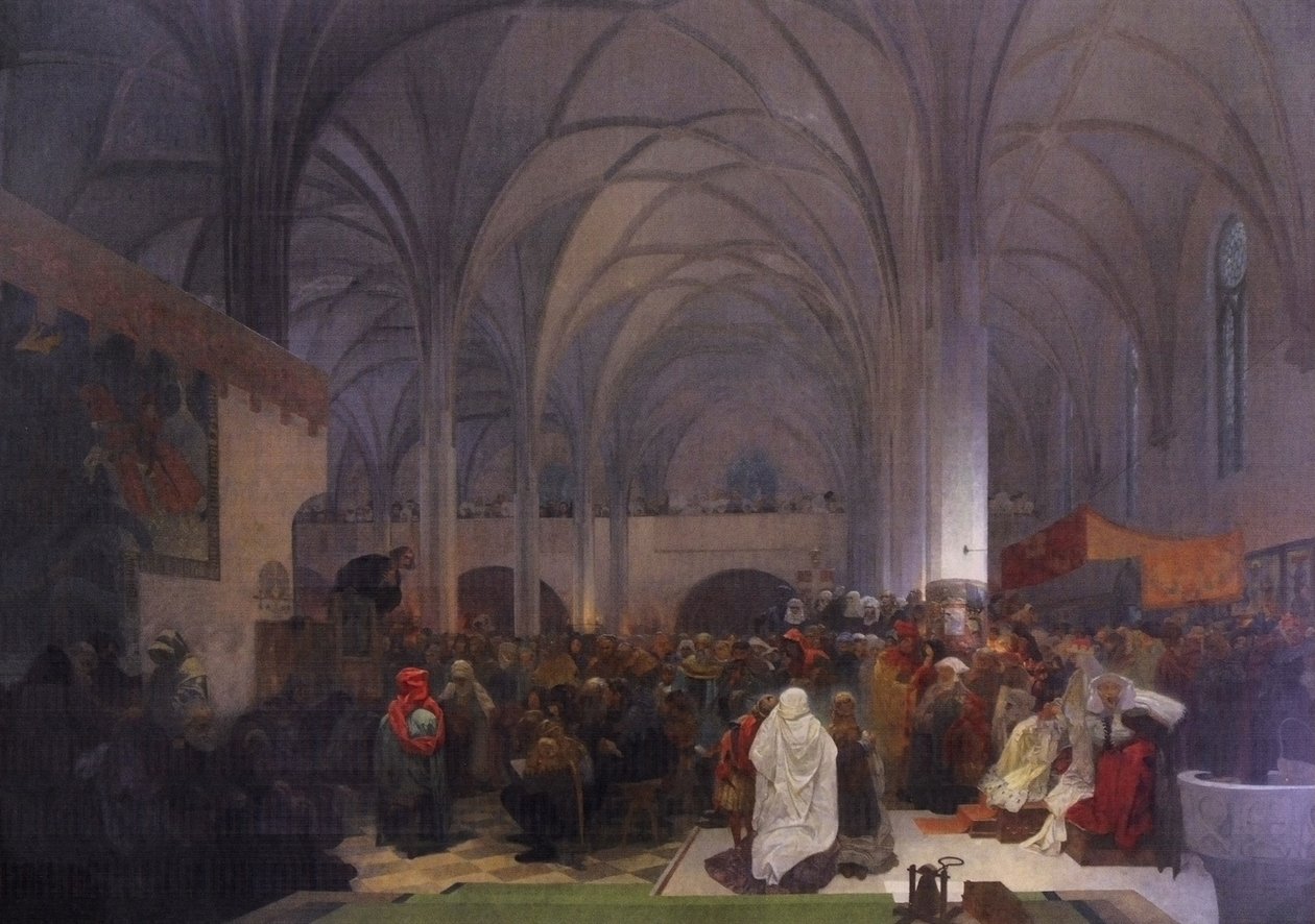 Kazani Mistra Jana Husa v kapli Betlemske: Pravda vitezinİngilizce: Usta Jan Hus Bethlehem Şapeli