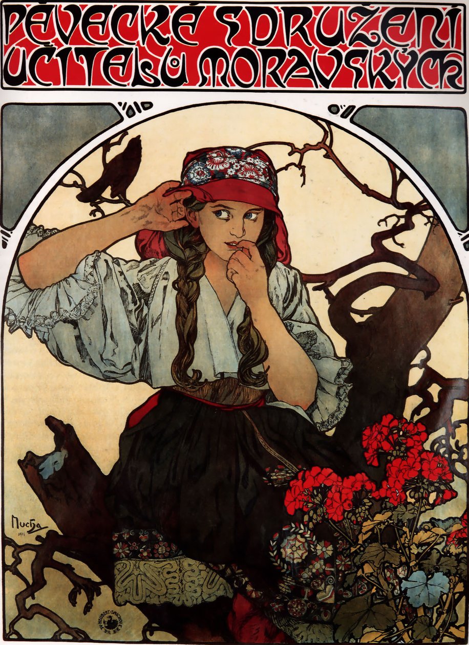 Moravyalı Öğretmenler Korosu by Alphonse Mucha