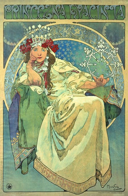 Prinzessin Hyazinthenİngilizce: Princess Hyacinth, Alphonse Mucha