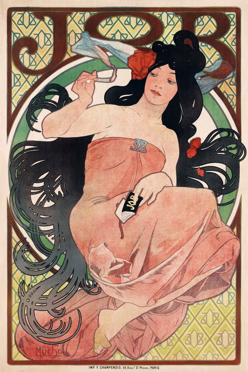 Sigara kağıdı by Alphonse Mucha