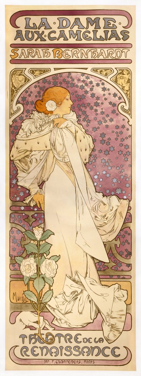 Kamelyaların Hanımı by Alphonse Mucha