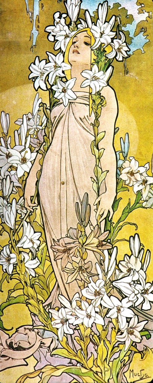 Zambak by Alphonse Mucha
