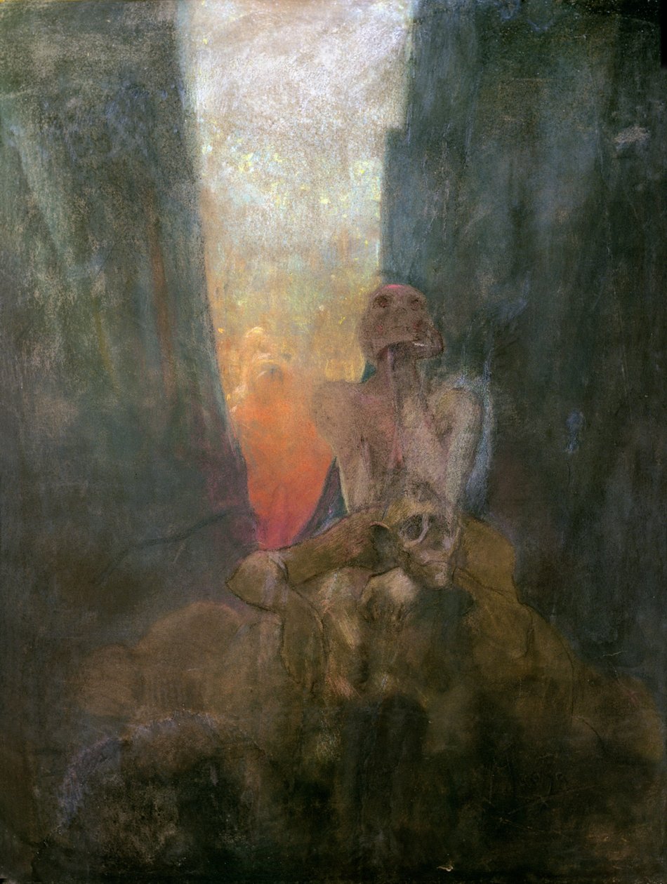 Uçurum, 1899 by Alphonse Mucha