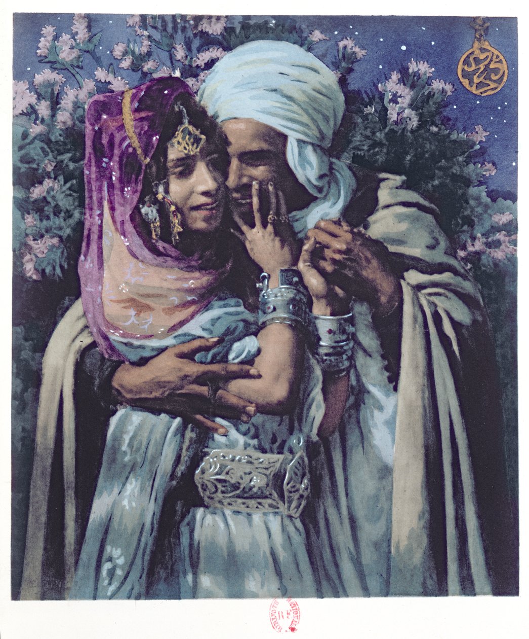 Aşka Köle (renkli taş) by Alphonse Etienne Dinet