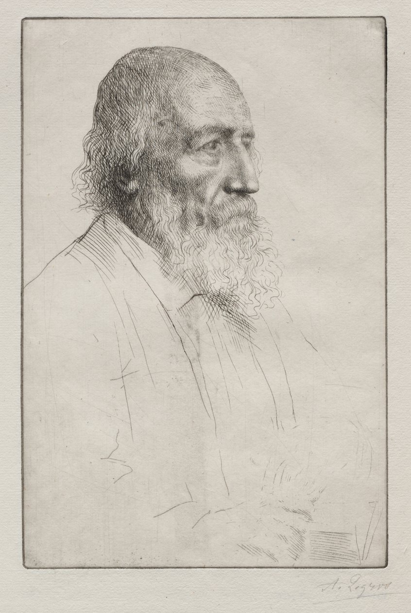 Alfred Lord Tennyson by Alphonse Legros