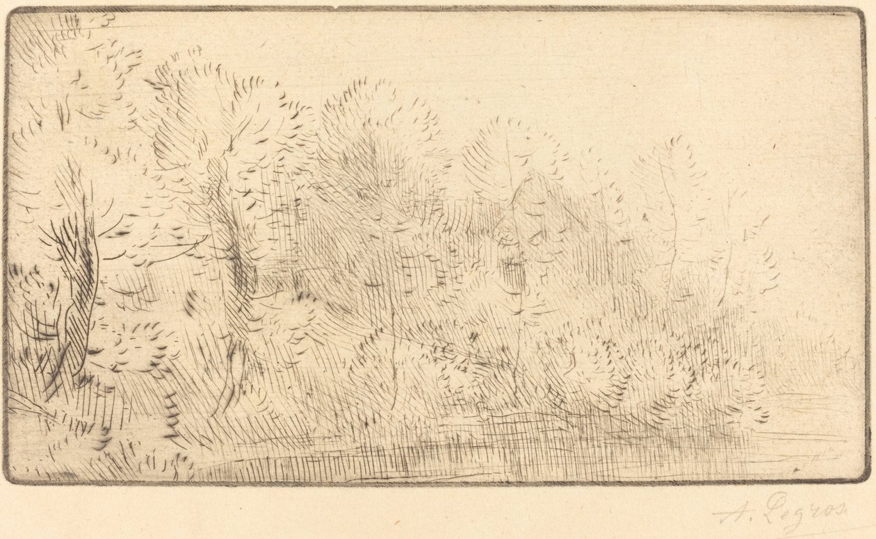 Nehir boyunca (Sur la riviere) by Alphonse Legros
