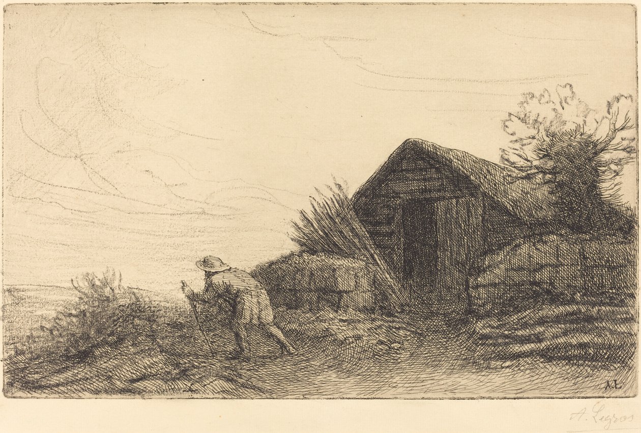 Tepenin Üstü Boyunca by Alphonse Legros