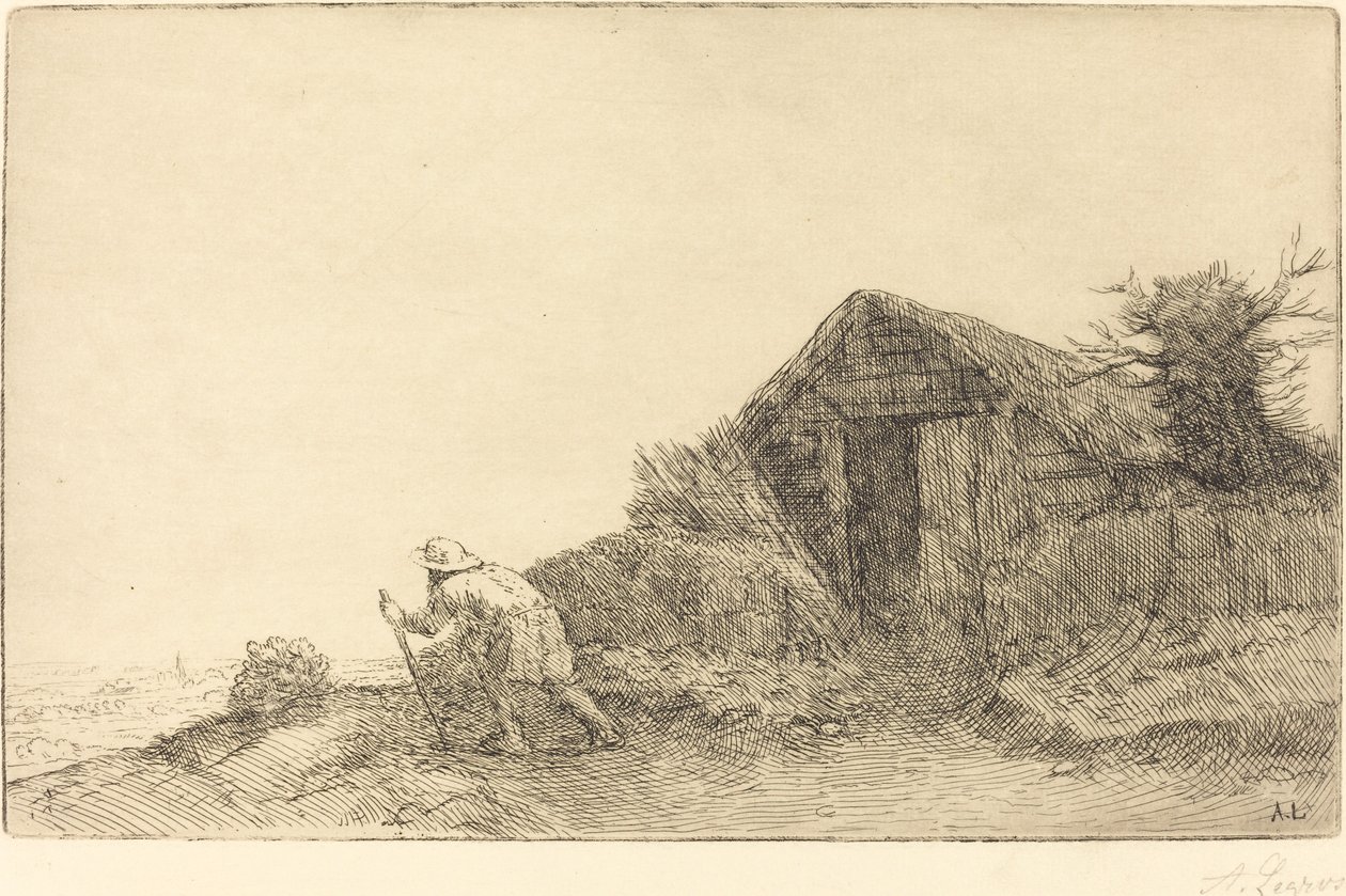 Tepenin Üstü Boyunca by Alphonse Legros